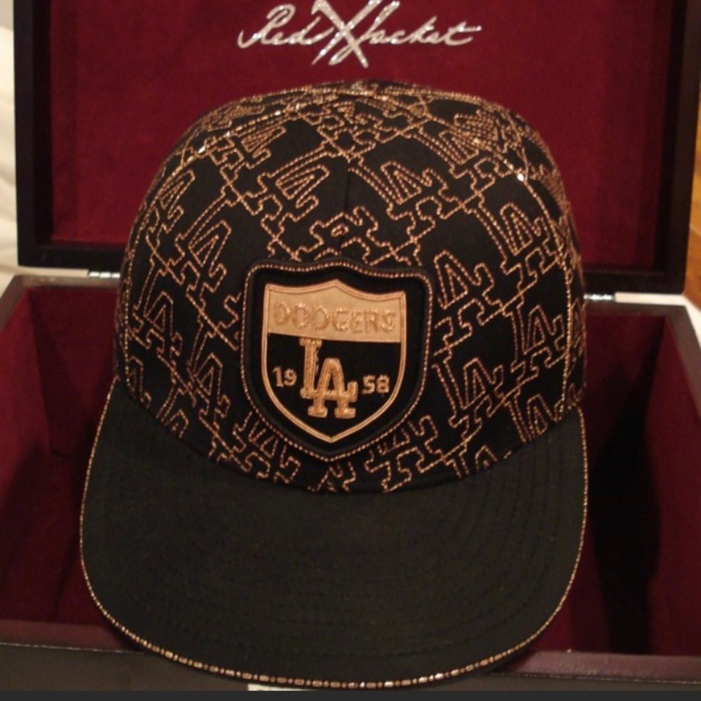 Rose or White Gold Dodgers Baseball Cap